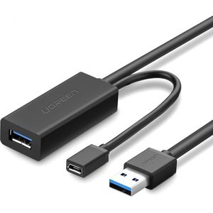 Ugreen USB 3.0 Verlengkabel met Repeater Signaalversterker (5 m, USB 3.0), USB-kabel