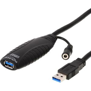 Delock Actieve USB 3.0 verlengkabel (10 m, USB 3.0), USB-kabel