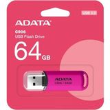ADATA - C906 - USB-flashdrive - 64 GB - Roze - Ondersteunt USB 2.0