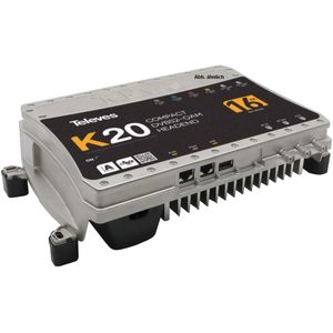 Televes K20-20 Compacte headend 20Transponder DVB-S2 in QAM (Diverse), Satelliet accessoires, Zwart