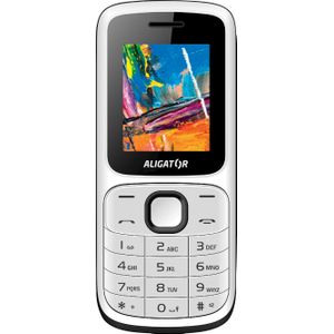 Aligator D210 (1.8&quot;) Zwart, Wit Seniorentelefoon (1.80"", 2G), Sleutel mobiele telefoon, Wit