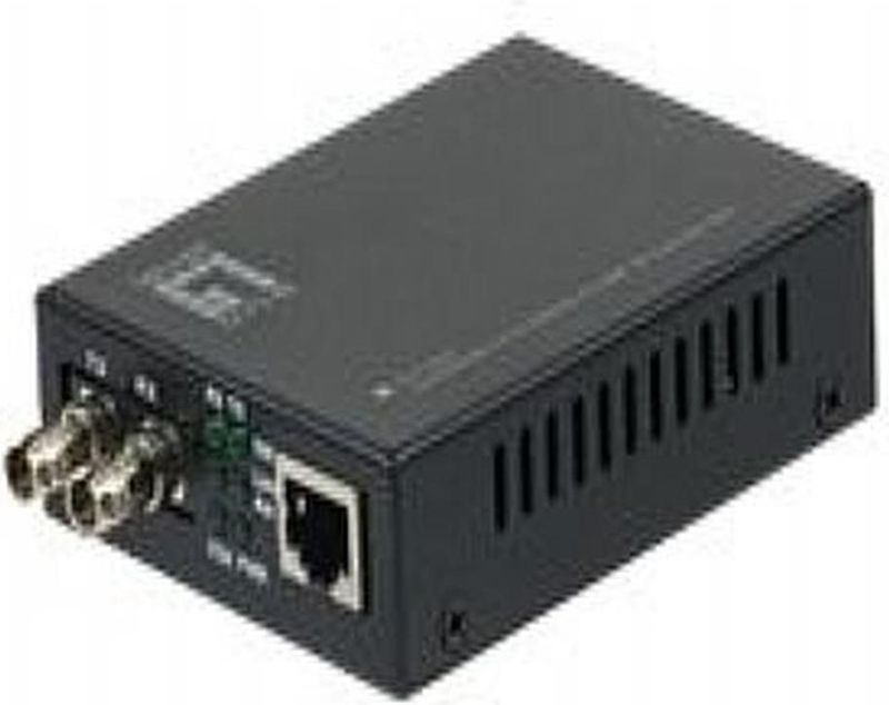 LevelOne - FVT-2002 - Mediaconverter - Geen Kleur - 10/100Base-TX RJ-45 Poort, 2 km Bereik, -10° tot 55° Celsius