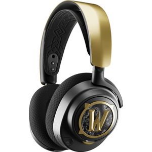 SteelSeries Arctis Nova 7 WOW-uitgave (Draadloze, Bedraad), Gaming headset, Zwart, Goud