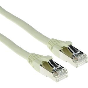 ACT Ivory 30 meter SFTP CAT6A patchkabel snagless met RJ45 connectoren. Cat6a s/ftp snagless iv 30,00m (S/FTP, CAT6a, 30 m), Netwerkkabel