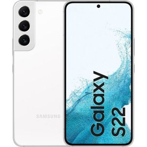 Samsung Galaxy S22 EU (128 GB, Fantoomwit, 6.10"", Dubbele SIM, 50 Mpx, 5G), Smartphone, Wit