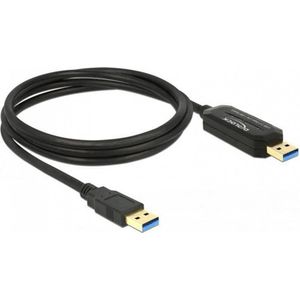 Delock Datalink + KM-schakelaar USB (1.50 m, USB 3.0), USB-kabel