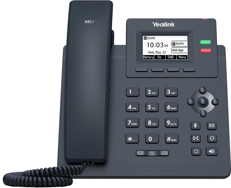 Yealink - SIP-T31P - Telefoon - Grijs - 2 SIP-accounts, 132x64-pixel LCD, PoE