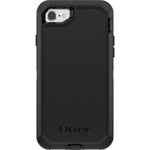 OtterBox Verdediger (iPhone SE (2022), iPhone 8, iPhone 7, iPhone SE (2020)), Smartphonehoes, Zwart