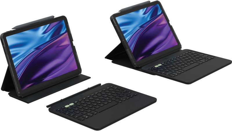 Zagg - ProKey 2 - Tablet Toetsenbord - Zwart - Achtergrondverlichting, Multi-Pairing, Verstelbare Standaard