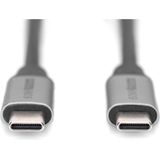 Digitus - USB 3.0 Gen.1 - Verbindingskabel - Zwart - 1 m - USB Type-C