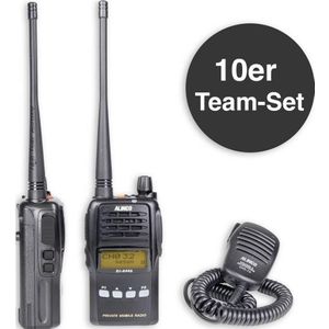 Alinco - Team-Set DJ-A-446 - PMR-Handfunkgerät - Zwart - Set van 10
