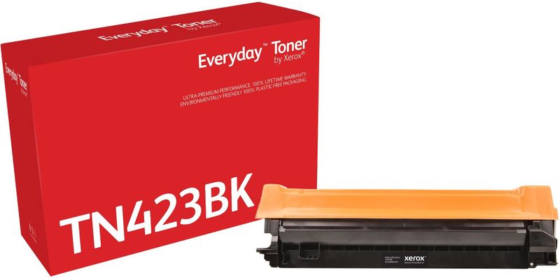Everyday Zwart Toner compatibel met Brother TN-423BK, High capacity