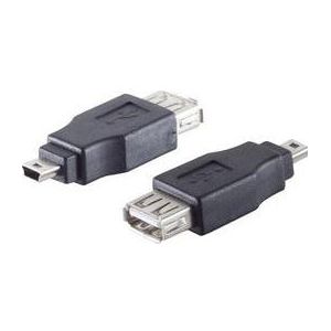 Shiverpeaks -BASIC-S--USB-adapter type A vrouwelijk naar mini USB B 5p mannelijk (USB 2.0), USB-kabel
