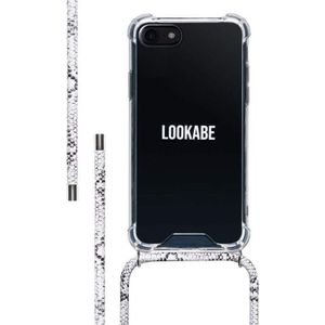 Lookabe Ketting Snake Edition iPhone 7/8 zilver slang loo016 (iPhone 7), Smartphonehoes, Zilver