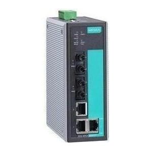 Moxa EDS-405A-MM-ST - Beheerde Ethernet-switch op instapniveau met 3 10100BaseT(X)-poorten, 2 100Bas (5 ports), Netwerkschakelaar