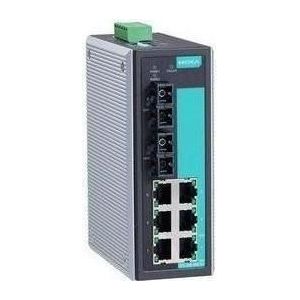 Moxa EDS-308-SS-SC-T - Unmanaged Ethernet-switch met 6 10100BaseT(X)-poorten, Netwerkschakelaar