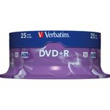 Verbatim DVD+R Matt Silver 4,7 GB 25 stuk(s)