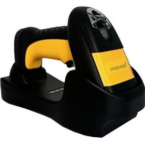 Premier MS3-2D BR Rugger (2D-streepjescodes, 1D streepjescodes), Barcode scanner, Zwart, Geel