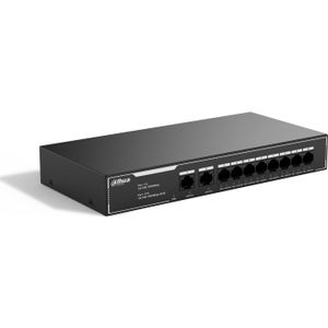 Dahua Technology PoE SG1010LP Unmanaged L2 Gigabit Ethernet (10/100/1000) Power over Ethernet (PoE) Zwart