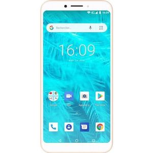 Konrow Sky Lite - Android 8.1 - 4G - 5,45-inch scherm - Dual Sim - 16 GB, 1 GB RAM - Goud (16 GB, Goud, 5.45", 4G), Smartphone, Goud