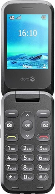 Doro - 2800 - Mobiel - Zwart - Klap Design - 2.8 Inch Scherm