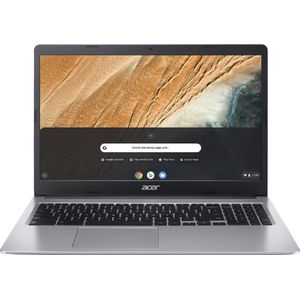 Acer - Chromebook 315 - Notebook - Zilver - 15.6 Inch - Intel Pentium N5030 - 4 GB RAM - 128 GB