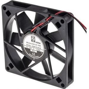RS PRO Ventilator 80x80x15mm 24VDC 2,4W 32,3m³/h (80 mm), PC ventilator