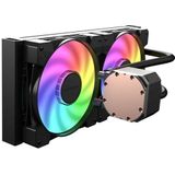 LC-Power - LC-CC-280-B-ARGB - Waterkoeling - Zwart - Aluminium - Koper