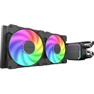 LC-Power - LC-CC-280-B-ARGB - Waterkoeling - Zwart - Aluminium - Koper