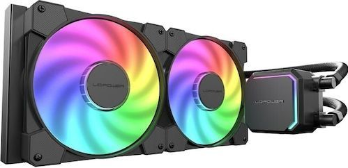LC-Power - LC-CC-280-B-ARGB - Waterkoeling - Zwart - Aluminium - Koper