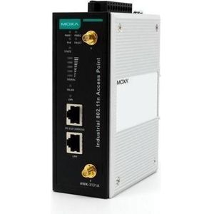 Moxa AWK-3131A-US-T - 802.11abgn toegangspunt, Amerikaanse band, bedrijfstemperatuur van -40 tot 75C, Toegangspunt