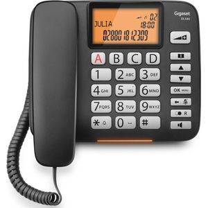 Gigaset DL580, Telefoon, Zwart