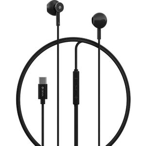 Devia Bedrade oortelefoon Smart M2 Digitaal Metaal USB-C zwart (Bedraad), Koptelefoon, Zwart