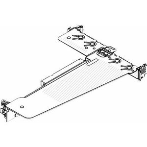 Lenovo ThinkSystem V3 1U x16/x16 PCIe G5 Riser1, Server accessoires, Zwart