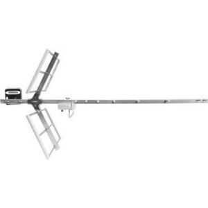 TechniSat HDT-TechniYagi en externe kierunowa (Yagi antenne, 25 dB, DVB-T / -T2), SAT Spiegels + SAT Antennes, Zilver