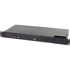 APC KVM1116R KVM-switch Rack-montage Zwart