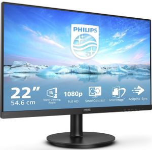 Philips V Line 221V8A/00 LED display 54,6 cm (21.5") 1920 x 1080 Pixels Full HD Zwart