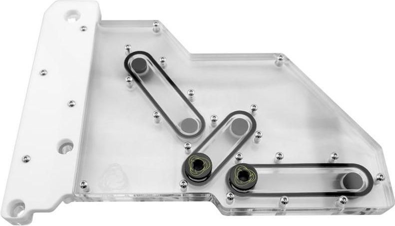 Singularity Computers - Spectre 2.0 - Side Distro Plate - Transparant - Reservoirs voor Waterkoeling