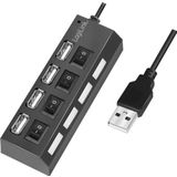 Logilink - Usb 2.0 Hub - 4-Port - Zwart - Compact Ontwerp