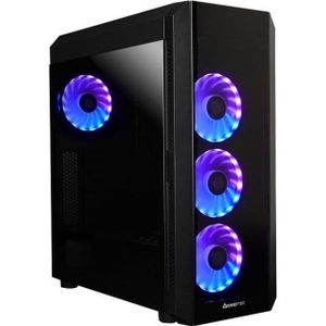 Chieftec Scorpion III (zwart, gehard glas) (Mini-ITX, mATX), PC-behuizing, Zwart