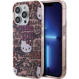 Hello Kitty HKHCP13LHDGPTP iPhone 13 Pro / 13 6.1"" różowy/roze hardcase IML Tags Graffiti (iPhone 13 Pro), Smartphonehoes, Roze