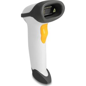 Delock USB barcodescanner 1D met aansluitkabel en houder (1D streepjescodes), Barcode scanner, Zwart, Grijs