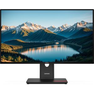Lenovo ThinkVision T27Q-40 (2560 x 1440 pixels, 27"), Monitor, Zwart