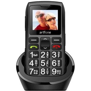 Artfone C1 + (1.77"", 34 MB, 2G), Sleutel mobiele telefoon, Zwart