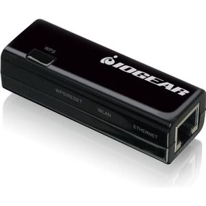 Iogear - Ethernet-2-WiFi Universal Wireless Adapter - Netwerkadapter - Zwart