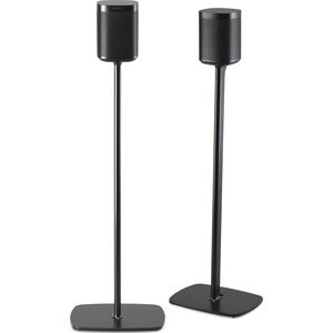 Flexson Vloerstandaard Sonos ONE Paar (1 paar, Stand, Niet verplaatsbaar), Luidsprekerstandaard + wandmontage, Zwart
