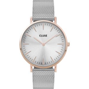 Cluse, Horloge, La Bohème Mesh Rosé, Roze, (Analoog horloge, 38 mm)