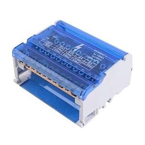 MGA Orno verdeelblok met 4 rijen en 11 klemmen, PC-voedingseenheid