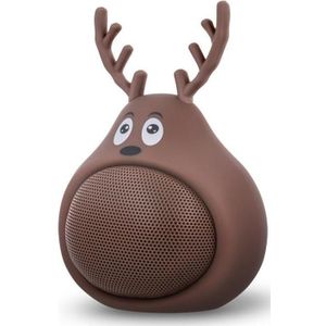 Forever ABS-100 Mono draagbare luidspreker Bruin (6 h, Werkt op batterijen), Bluetooth luidspreker, Bruin