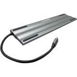 LC-Power - LC-HUB-C-MULTI-8 - USB-Hub - Zilver, Zwart - Aluminium